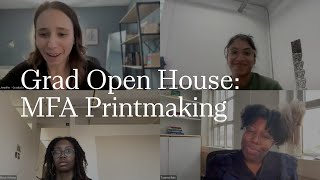 MFA Printmaking  RISD Graduate Open House  20242025 [upl. by Horne]