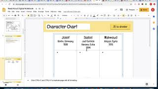 Character Chart Assignment Explanation  Cohort A [upl. by Sears]