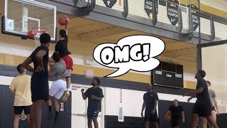 Pro Dunker SURPRISES Players At School [upl. by Aikcin133]