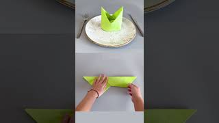 🎩 Easy Napkin Folding for a Stylish Hat Design  Perfect for Parties 🎩 [upl. by Nilkcaj]