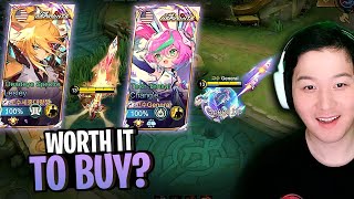 How much is The Aspirants New Skins Lesley and Chang E Gameplay and Review  Mobile Legends [upl. by Annhej7]