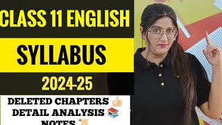 Class 11 english syllabus 202425Cbse Class 11 English syllabus 202425Class 11 English [upl. by Rosemari]