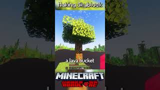 I Made Skyblock in Minecraft Hardcore 22 [upl. by Yentroc]