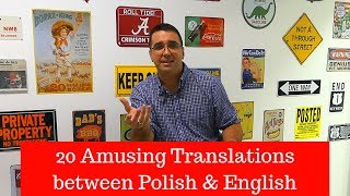 20 Amusing Translations between English amp Polish [upl. by Notsle517]