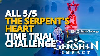 All The Serpents Heart Time Trial Challenge Genshin Impact [upl. by Kele]