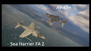 AV8B and Sea Harrier FA 2  War Thunder [upl. by Marzi790]