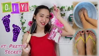 DIY Foot Spa Ft Pretty Secret Foot Pack  Demo amp Review [upl. by Ymor293]