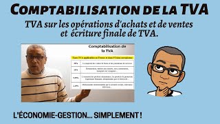 COMPTABILISATION DE LA TVA  TVA déductible TVA colletée TVA à décaisser Crédit de TVA [upl. by Auqenat]