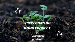 Patterns of Biodiversity  A Latitudinal gradients [upl. by Sema]