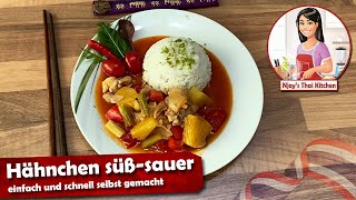 Hähnchen süßsauer  einfach und schnell selbst gemacht [upl. by Xel]