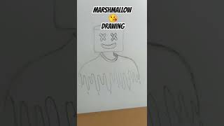 MARSHMALLOW DRAWING 😍 drawing artist shorts subscribe comments [upl. by Gates]