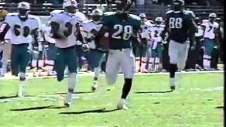 Jacksonville Jaguars vs Miami Dolphins  Fred Taylor 90 yard run [upl. by Dnanidref]