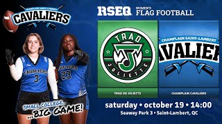 RSEQ D3 Flag Football féminin 🏈 Joliette  ChStLambert 20241019 [upl. by Bram]