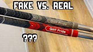 Fake Vs Real Golf Pride Grips [upl. by Aubin]