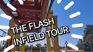 Living the Intamin Fangirls Dream with FLASH Vertical Velocity INFIELD TOUR [upl. by Cofsky]