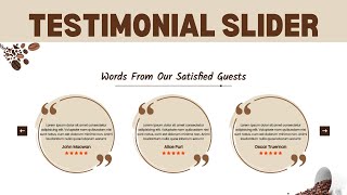 Testimonial Slider Using HTML CSS amp JAVASCRIPT  How to create Testimonials Slider Using HTML CSS [upl. by Eisyak]