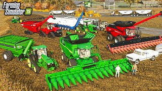 FARMING SIMULATOR 25 GIANT CORN HARVEST MULTIPLAYER CREW [upl. by Selle968]