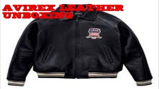 AVIREX LEATHER ICON JACKET UNBOXING AND REVIEW [upl. by Jean]