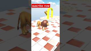 Paint Animals Cow Elephant BuffaloTiger Hippo Fountain Crossing Transformation Animals Cartoon [upl. by Enymsaj]