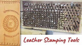 Leather stamps and DIY Stamp holder [upl. by Neurath943]