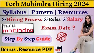 How to Prepare for Tech Mahindra  Syllabus  Exam Pattern  Preparation Resources techmahindra [upl. by Stephanus]