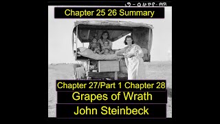 John Steinbecks Grapes of Wrath Summary Chapter 2526 Chapter 2728 Part 1 [upl. by Yeniffit440]