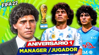 Diego MARADONA Especial Aniversario del 10 FIFA 22 Modo Carrera LITE [upl. by Nanine]