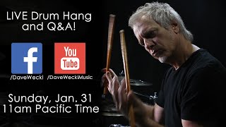 Dave Weckl LIVE WEEKEND HANGQampA [upl. by Wain535]