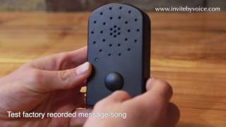 Rerecordable Sound Box  200 seconds  Record thru Audio Port [upl. by Decker]