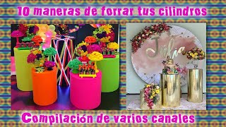 10 formas de forrar nuestros cilindros para candy bar compilación de varios canales [upl. by Veats625]