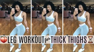 THICK THIGHS WORKOUT  Full QuadFocused Leg Day [upl. by Malarkey509]