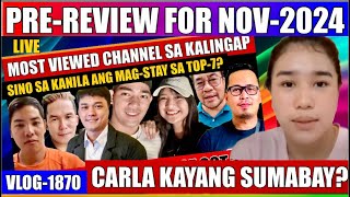 ⭕️ PREREVIEW OF MOST VIEWED CHANNEL SA KALINGAP  CARLA LAKAS NG VIEWS  JOMCAR MABUBUWAG NGA BA [upl. by Esor356]