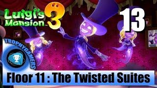 Luigis Mansion 3 – Floor 11  The Twisted Suites  Walkthrough Part 12 [upl. by Casia]