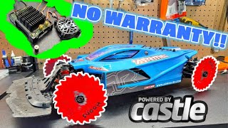 How To Fix Castle Creations Xlx2 ESC Broken Bullet Connector Saw Blade Arrma Limitless Maintenance [upl. by Annhoj]