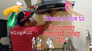 How to clean rangehood filtter Rektados vlog [upl. by Navad320]