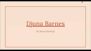 Djuna Barnes [upl. by Assel516]