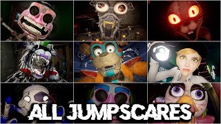 All JUMPSCARES in Five Nights at Freddys Security Breach  FNAF Security Breach Scary Moments [upl. by Meekyh143]