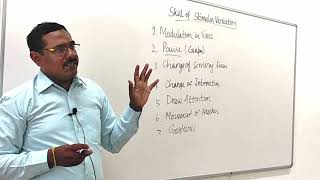 Micro teaching  Skill of Stimulus Variation  Components  Srinivasan Padmanaban [upl. by Nnylaj874]