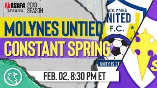 Molynes United FC vs Constant Spring FC February 2 2019 [upl. by Acilgna]