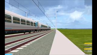 OpenBVE HD EXCLUSIVE Amtrak Acela Express Flies By at 165 MPH with a Shave and a Haircut [upl. by Kostival]