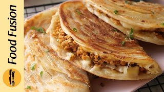 Street Style Chicken Lacha Paratha Recipe By Food Fusion IftarSehri Special [upl. by Okechuku]