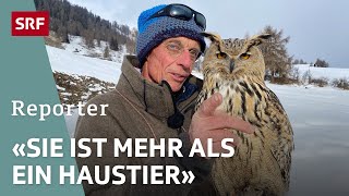 Der Mann mit dem Vogel – Ein Schweizer HobbyOrnithologe und seine Eule  Reporter  SRF [upl. by Erised]