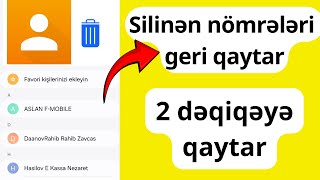 silinen numaraları geri getirme silinen kişileri geri getirme [upl. by Casilda]