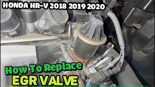 How to remove and replace EGR valve 2018 Honda HR V [upl. by Laeira]