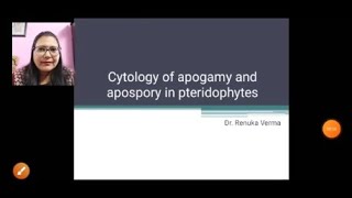 Cytology of apogamy and apospory in pteridophytes अपयुग्मन तथा अपबीजाणुता का कोशिका विज्ञान [upl. by Lebazi]