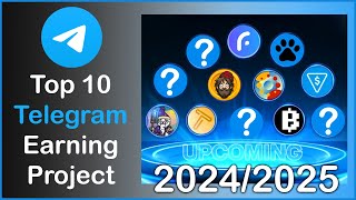 Top 10 Telegram Earning Project 20242025  Best Telegram Mining Bot  Mihir Tech BD [upl. by Yblek]