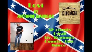 Levi  Country Line Dance by Antonio Manigas DemoampTeach [upl. by Flavio]