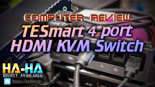 HAHA TESmart 4 port HDMI KVM switch review [upl. by Asatan]