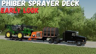 EARLY LOOK PHIBER SPRAYER DECK TRAILER  Farming Simulator 22 [upl. by Zabrina538]