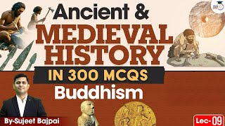 Ancient amp Medieval History in 300 MCQs for UPSC CSE  Buddhism  UPSC IQ [upl. by Welker582]